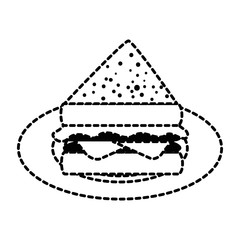 delicious sandwish isolated icon