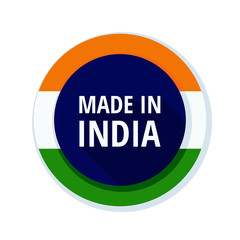Made in India label illustration