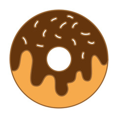 delicious donut isolated icon