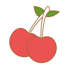 cherry fresh isolated icon