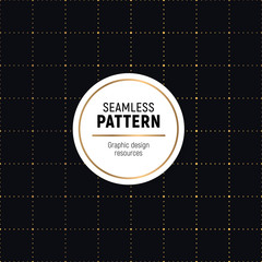 Materiał do szycia Geometrical golden seamless pattern.