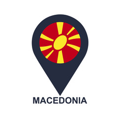 Macedonian-pin-flag-vector