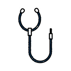 Stethoscope medical tool icon vector illustration graphic design