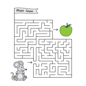 Cartoon Mouse Maze Game