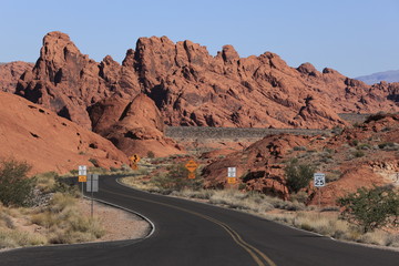バレー・オブ・ファイアー州立公園のホワイト・ドームス・ロード