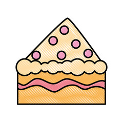 delicious cake portion icon