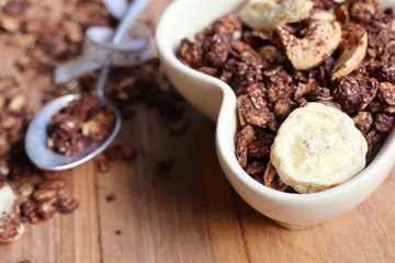 healthy granola with cashew