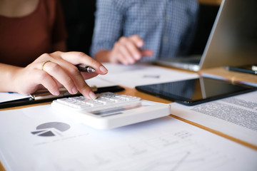 Business People Meeting Design Ideas professional investor working new start up project. Concept. business planning in office.