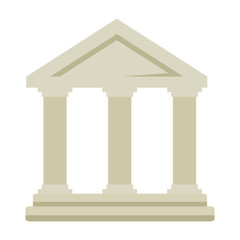Obraz premium building with columns icon