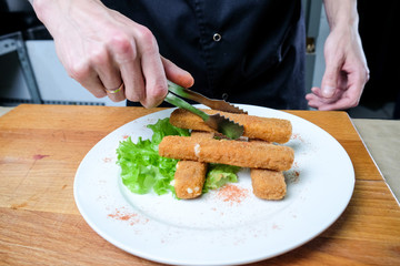 chef chef hands food restaurant