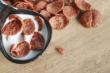 fresh milk chocolate corn flake