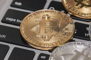 bitcoin on the keyboard