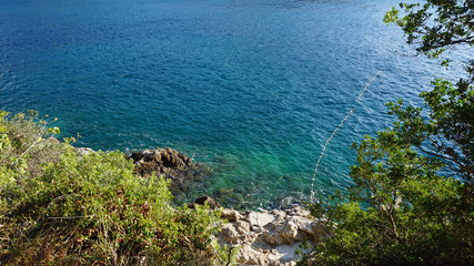 amazing natural beach in croatian town dubrovnik