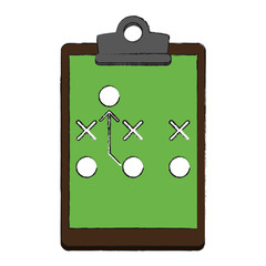 game plan strategy sport related icon image vector illustration design