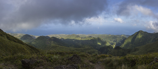 point de vue depuis la Montagne pelée