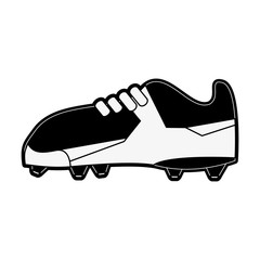 cleats football soccer shoe icon image vector illustration design