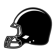 helmet american football related icon image vector illustration design
