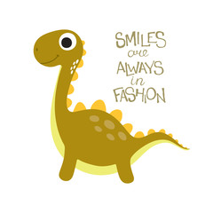 Cute dino illustration