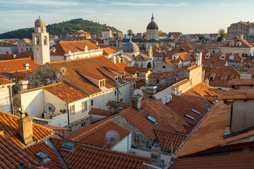 Fototapeta na wymiar Altstadt Dubrovnik mit Sicht auf die Kathedrale