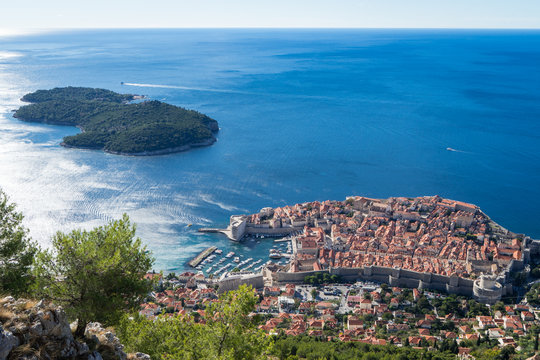Sicht auf Dubrovnik vom Berg Srd