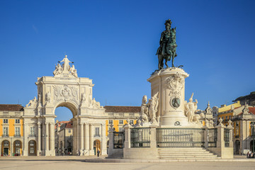 Commercial Square in Lisbon, Portugal