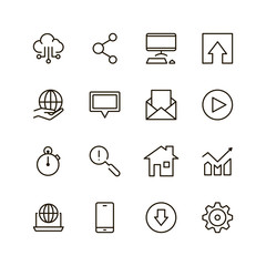 Web flat icon