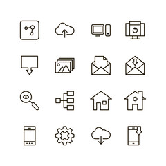 Web flat icon