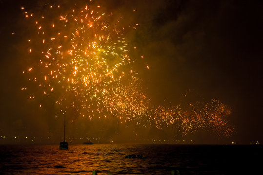 Fireworks In Rio de Janeiro