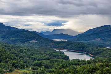 Fototapeta na wymiar Scenic view of Srilankan mountain forest