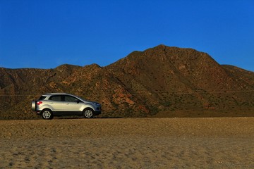 Mountainous landscape in the desert