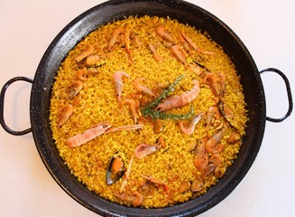 Typical spanish paella