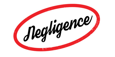 Negligence rubber stamp. Grunge design with dust scratches. Effects can be easily removed for a clean, crisp look. Color is easily changed.