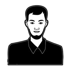 businessman handsome portrait icon image vector illustration design