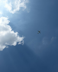 airplane in the sky