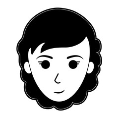 woman smiling icon image vector illustration design