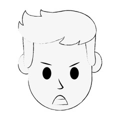 Obraz na płótnie Canvas man angry icon image vector illustration design
