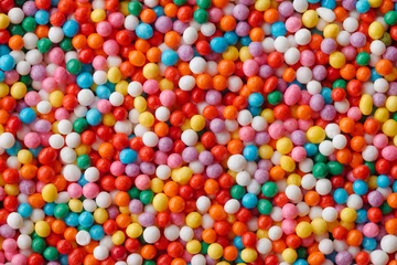 Fototapeten Multicolored candy drops © Sergey Skleznev