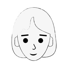 woman smiling icon image vector illustration design