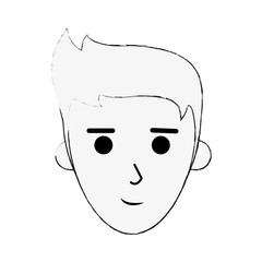 man smiling icon image vector illustration design