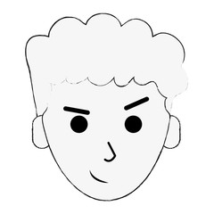 man smiling icon image vector illustration design