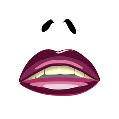 abstract  illustration of lips