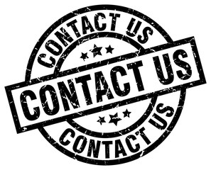 contact us round grunge black stamp