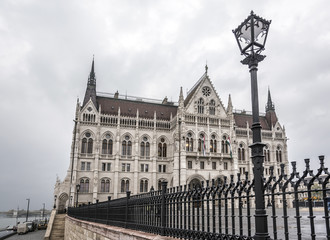 Fototapeta na wymiar Hungarian Parliament in Budapest, Hungary.