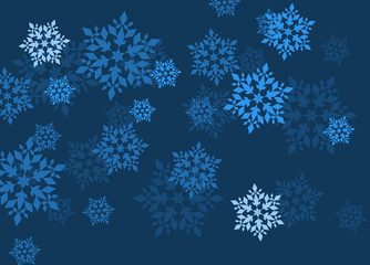 Snowflake vector abstract background for poster