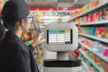 assistant robot with software