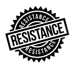 Resistance rubber stamp. Grunge design with dust scratches. Effects can be easily removed for a clean, crisp look. Color is easily changed.