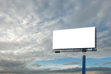 Fototapeta premium blank billboard with sky background
