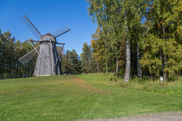 Obraz premium Ancient Windmill in the Willage