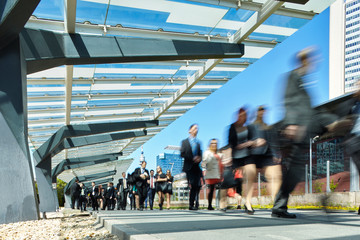 Walking Business people