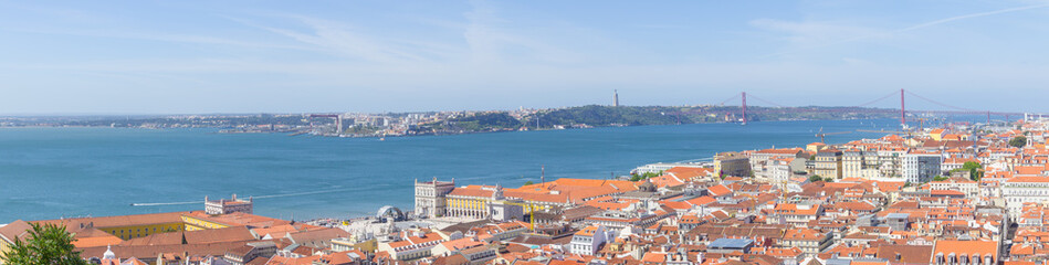 Naklejka na ściany i meble Cityview of Lisboa Panorama